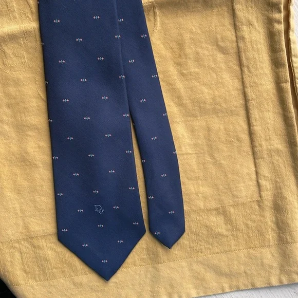 Christian Dior Men’s Tie Vintage Y2K Blue - Picture 8 of 8